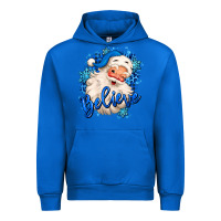 Cobalt believe winter christmas santa claus Urban Hoodie - MaliasSmallBusiness