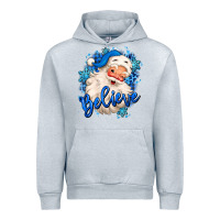 Heather Grey believe winter christmas santa claus Urban Hoodie - MaliasSmallBusiness