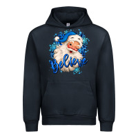 Navy believe winter christmas santa claus Urban Hoodie - MaliasSmallBusiness