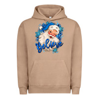 Pigment Burro believe winter christmas santa claus Urban Hoodie - MaliasSmallBusiness