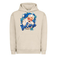 Pigment French Oak believe winter christmas santa claus Urban Hoodie - MaliasSmallBusiness
