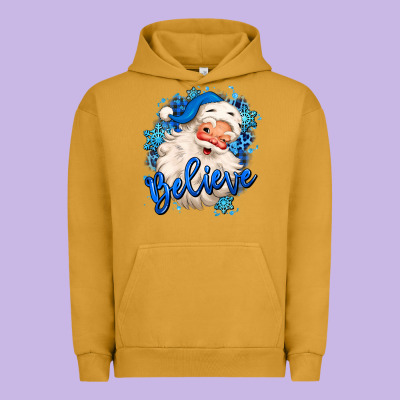 Believe Winter Christmas Santa Claus Urban Hoodie Designed By Maliassmallbusiness