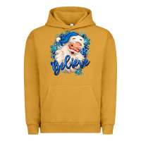 Pigment Peanut Butter believe winter christmas santa claus Urban Hoodie - MaliasSmallBusiness