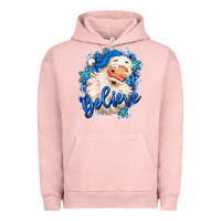 Pigment Salmon believe winter christmas santa claus Urban Hoodie - MaliasSmallBusiness