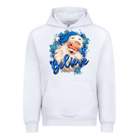 White believe winter christmas santa claus Urban Hoodie - MaliasSmallBusiness