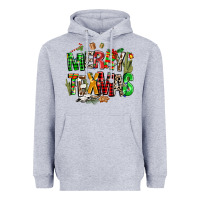 Heather Grey christmas texas western Heavyweight Hoodie - AdoDesignShop