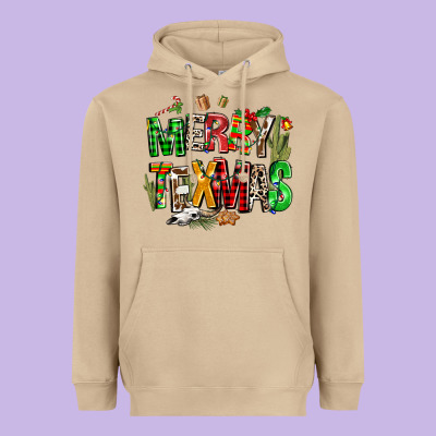 Christmas Texas Western Heavyweight Hoodie Designed By Adodesignshop