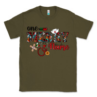 Army Green one merry nurse western Classic Tee - RanaPortraitStore