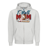 Dove Grey t ball mom Zipper Hoodie - Zillion Design Studio