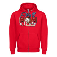 Red t ball mom Zipper Hoodie - Zillion Design Studio