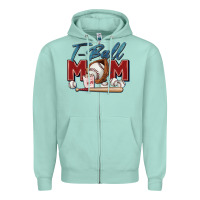 Seafoam t ball mom Zipper Hoodie - Zillion Design Studio