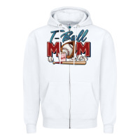 White t ball mom Zipper Hoodie - Zillion Design Studio