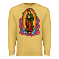 Antique Gold our lady of guadalupe Premium Sweatshirt - JahusDesignShop
