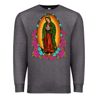 Charcoal Heather our lady of guadalupe Premium Sweatshirt - JahusDesignShop