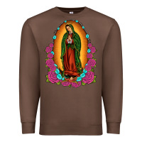 Chestnut our lady of guadalupe Premium Sweatshirt - JahusDesignShop