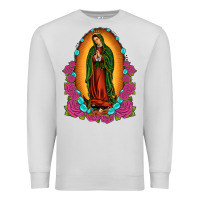 Dove Grey our lady of guadalupe Premium Sweatshirt - JahusDesignShop
