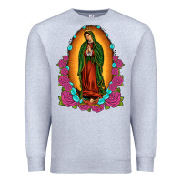 Heather Grey our lady of guadalupe Premium Sweatshirt - JahusDesignShop