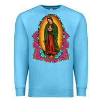 Ocean Blue our lady of guadalupe Premium Sweatshirt - JahusDesignShop