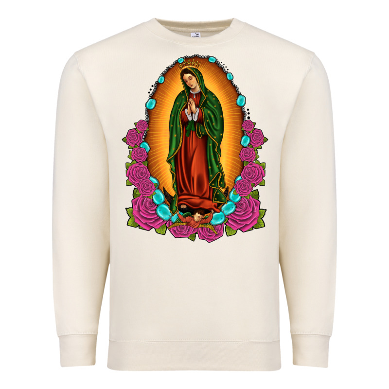 Our Lady Of Guadalupe Premium Sweatshirt by JahusDesignShop | Teevron