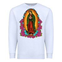 White our lady of guadalupe Premium Sweatshirt - JahusDesignShop
