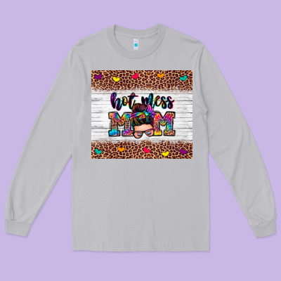 Long Sleeve Tee hot mess mom