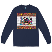 Navy hot mess mom Long Sleeve Tee - Zillion Design Studio