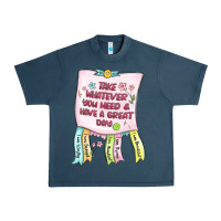 Midnight Navy take whatever you need  have a great day Urban Heavy Tee - MaliasSmallBusiness