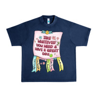 Navy take whatever you need  have a great day Urban Heavy Tee - MaliasSmallBusiness