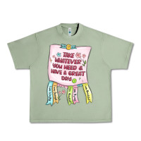 Oil Green take whatever you need  have a great day Urban Heavy Tee - MaliasSmallBusiness