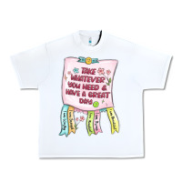 White take whatever you need  have a great day Urban Heavy Tee - MaliasSmallBusiness