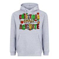 Heather Grey christmas spirit activate Heavyweight Hoodie - AdoDesignShop
