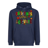 Navy christmas spirit activate Heavyweight Hoodie - AdoDesignShop