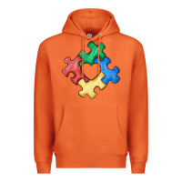 Carrot autism puzzle Premium Hoodie - MaliasSmallBusiness