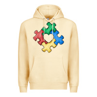 Pina Colada autism puzzle Premium Hoodie - MaliasSmallBusiness