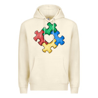 Sandshell autism puzzle Premium Hoodie - MaliasSmallBusiness
