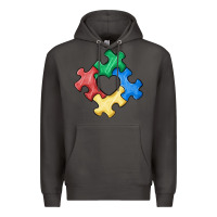 Smoke autism puzzle Premium Hoodie - MaliasSmallBusiness