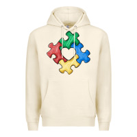 Tofu autism puzzle Premium Hoodie - MaliasSmallBusiness