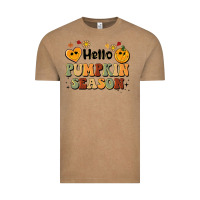 Vintage Coffee hello pumpkin season Vintage Tee - BarkalooDesign
