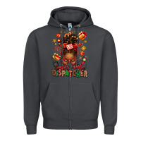 Smoke santa's favorite dispatcher afro messy bun Zipper Hoodie - texasbilliewilder