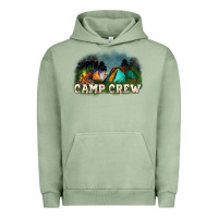 Pigment Oil Green camp crew Urban Hoodie - NancyCooperArtShop