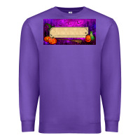 Purple halloween witch custom license plate Premium Sweatshirt - BundleAndBundleShop