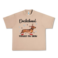 Burro dachshund through the snow Urban Heavy Tee - MaliasSmallBusiness