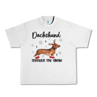 Lunar Rock dachshund through the snow Urban Heavy Tee - MaliasSmallBusiness
