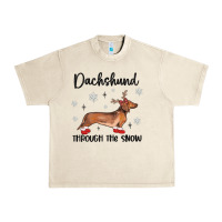 Sandshell dachshund through the snow Urban Heavy Tee - MaliasSmallBusiness