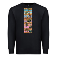 Black dinosaurs pen wrap Premium Sweatshirt - Artiststas