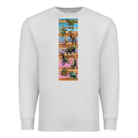 Dove Grey dinosaurs pen wrap Premium Sweatshirt - Artiststas
