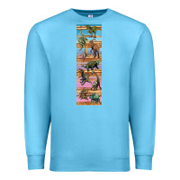 Ocean Blue dinosaurs pen wrap Premium Sweatshirt - Artiststas