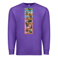Purple dinosaurs pen wrap Premium Sweatshirt - Artiststas