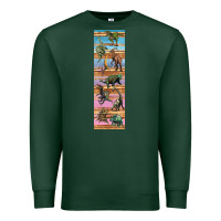 Sports Green dinosaurs pen wrap Premium Sweatshirt - Artiststas