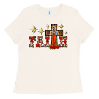 Bone faith our lady of guadalupe cross Ladies Tee - BarkalooDesign